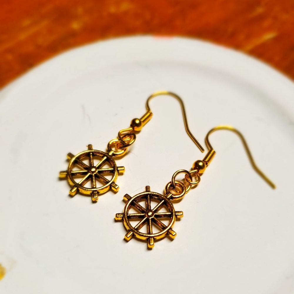 Nautical helm earings